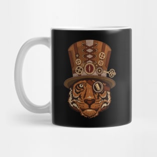 Steampunk Animal Tiger Vintage Art Mug